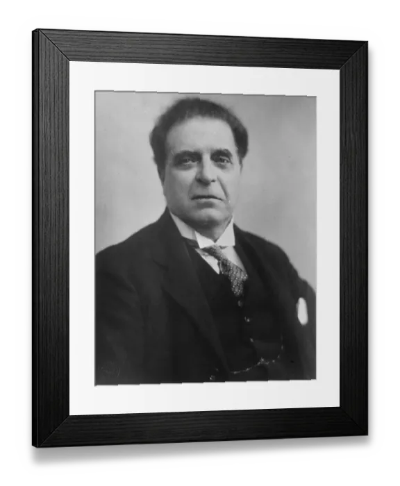 Framed Print : New portrait of Mascagni, famous composer of Cavalleria Rusticana. 27 May 1929 Framed Print : New portrait of Mascagni, famous composer of Cavalleria Rusticana. 27 May 1929