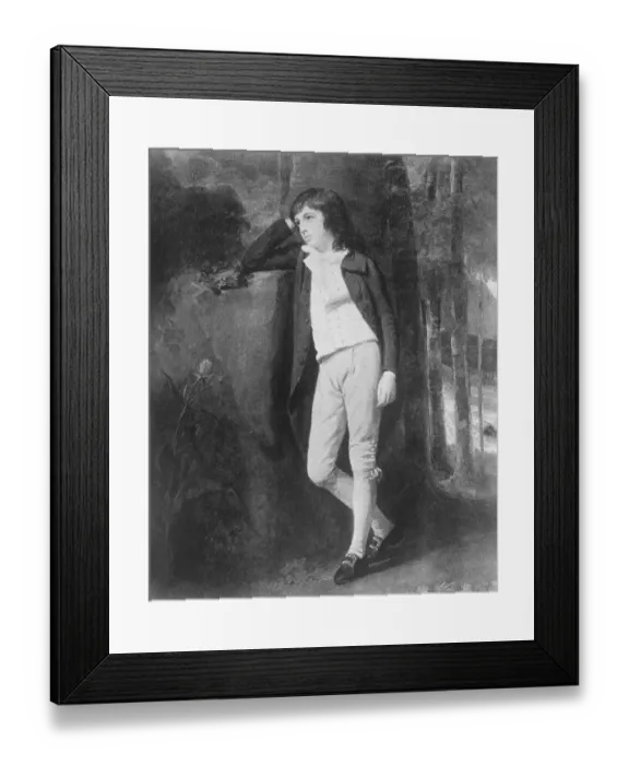 Framed Print : Romney Portrait William Beckford as a boy sold at Christies London Auction house