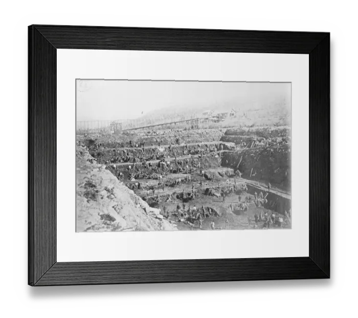 Framed Print : Gold Mining Settlement in Eastern Siberia 1920 Framed Print : Gold Mining Settlement in Eastern Siberia 1920