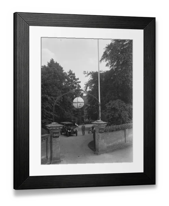 Framed Print : The entrance to Oakhill. 1928