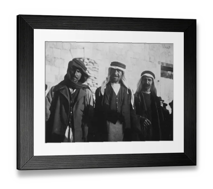 Framed Print : Group of Druses, taken in Syria. 1925
