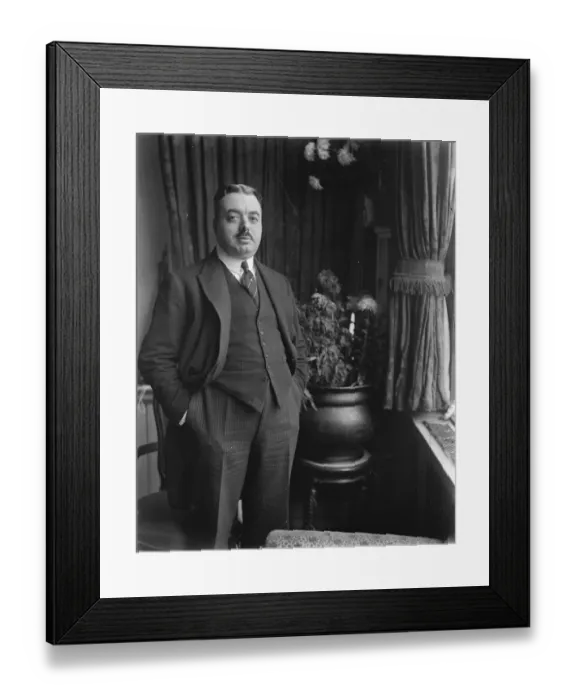 Framed Print : Mr Jerdano, Head of the Savoy restaurant in London 26 June 1923 Framed Print : Mr Jerdano, Head of the Savoy restaurant in London 26 June 1923