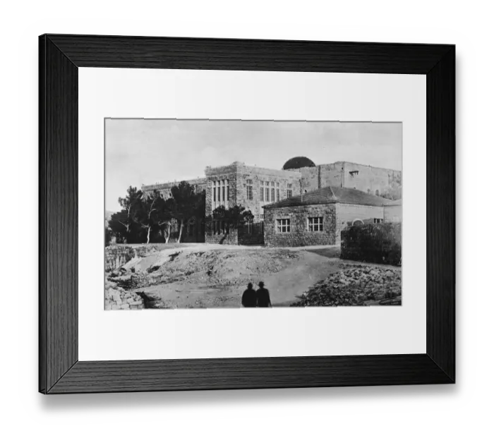 Framed Print : Completed at last. The Hebrew University at Jerusalem. 12 February 1929