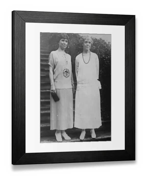 Framed Print : Wives of the new President and Vice President of America. President Coolidge has Framed Print : Wives of the new President and Vice President of America. President Coolidge has