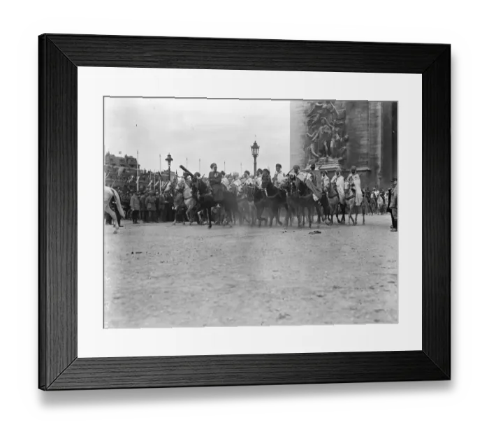Framed Print : Paris Victory March French colonial on the march 14 July 1919 Framed Print : Paris Victory March French colonial on the march 14 July 1919