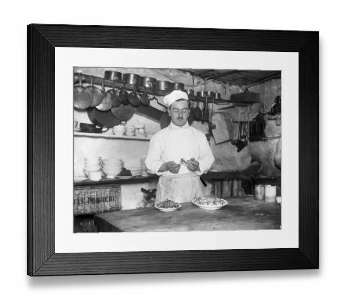 Framed Print : A restaurant proprietor of Dean Street, Soho, has, for 30 years, supplied a Framed Print : A restaurant proprietor of Dean Street, Soho, has, for 30 years, supplied a