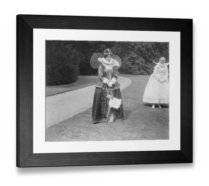 Framed Print : Great historic pagent rehearsed at Arundel castle Queen Elizabeth ( Violet Lady