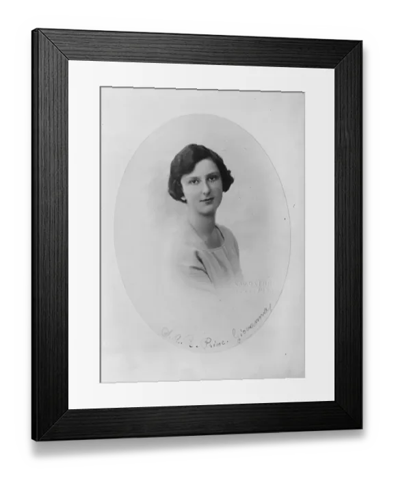Framed Print : Princess Giovanna, the daughter of the King and Queen of Italy. 21 February 1925