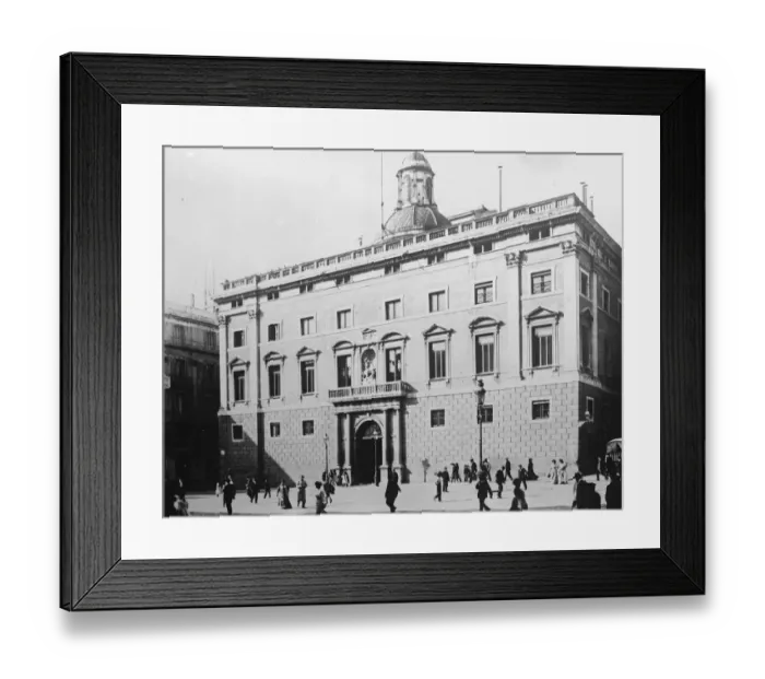 Framed Print : Barcelona. The Palacio de la Disputacion Provincial. 14 September 1923