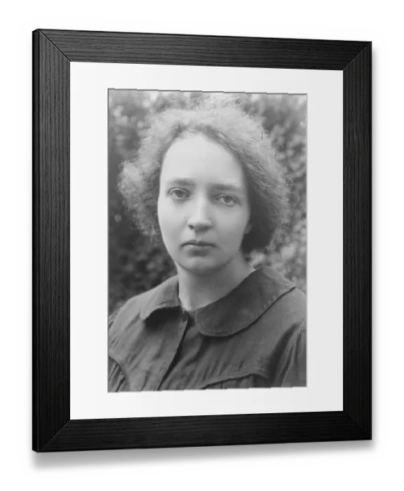 Framed Print : Hereditary Genius Mlle Irene Curie, the talented 16 year old daughter of Mme Curie