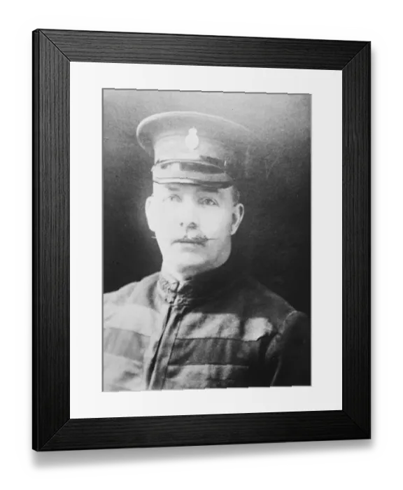 Framed Print : Retiring after 30 years service Inspector Oldfield, of the Lancashire County Police Framed Print : Retiring after 30 years service Inspector Oldfield, of the Lancashire County Police