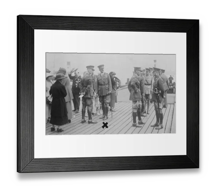 Framed Print : The retirement of Sir John Fowles as British Commander in Chief in China. Maj Gen