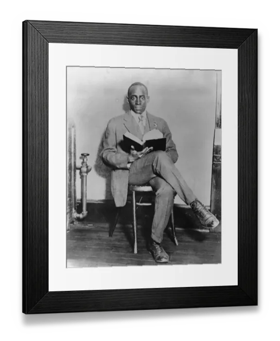 Framed Print : Heir apparent to a throne as office sweeper Hosea Nyabonga, the Crown Prince of