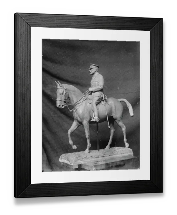 Framed Print : Lady Haig submits other models to assessor of Earl Haig Statue. The model executed Framed Print : Lady Haig submits other models to assessor of Earl Haig Statue. The model executed