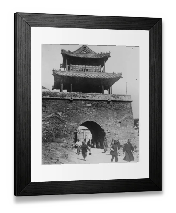Framed Print : Tianjin. The Drum Tower. May 1928 Framed Print : Tianjin. The Drum Tower. May 1928