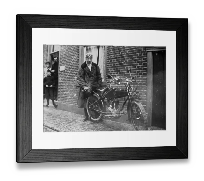 Framed Print : Latest photograph of the ex crown Prince in Holland. The ex crown Prince with his Framed Print : Latest photograph of the ex crown Prince in Holland. The ex crown Prince with his