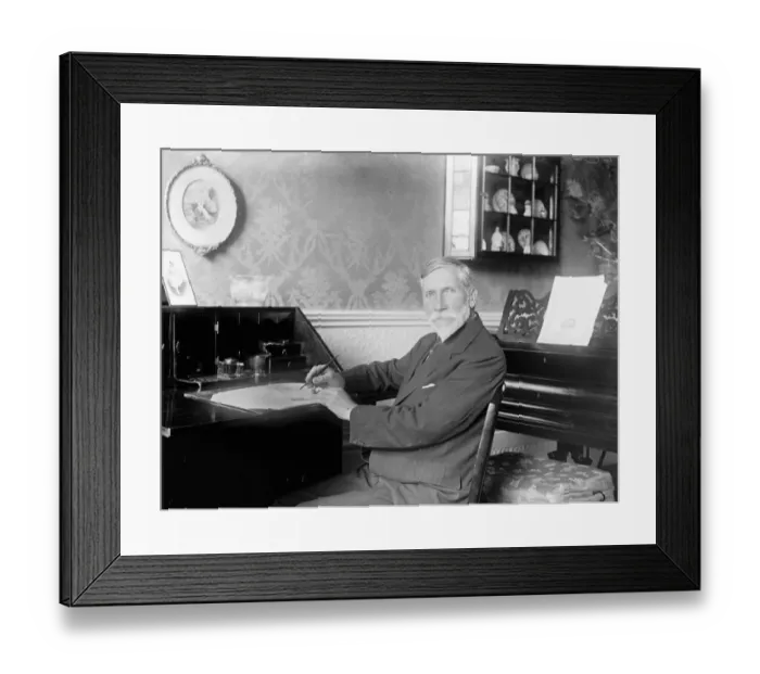 Framed Print : Sir Charles Sanderson, controller of London postal service, who is retiring. 23 Framed Print : Sir Charles Sanderson, controller of London postal service, who is retiring. 23