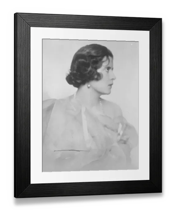 Framed Print : Famous Italian beauty for Latvia. The Baroness Lilian Macchioro Vivalba, who is Framed Print : Famous Italian beauty for Latvia. The Baroness Lilian Macchioro Vivalba, who is