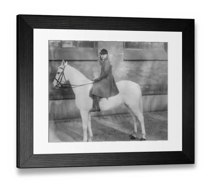 Framed Print : Swedish Princess Rides White Horse Princess Ingrid the Swedish Crown Princess little Framed Print : Swedish Princess Rides White Horse Princess Ingrid the Swedish Crown Princess little