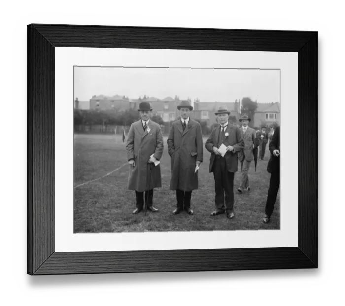 Framed Print : Board of Trade sports at Acton. Left to right : Sir Hubert Llewllyn Smith, Sir Framed Print : Board of Trade sports at Acton. Left to right : Sir Hubert Llewllyn Smith, Sir