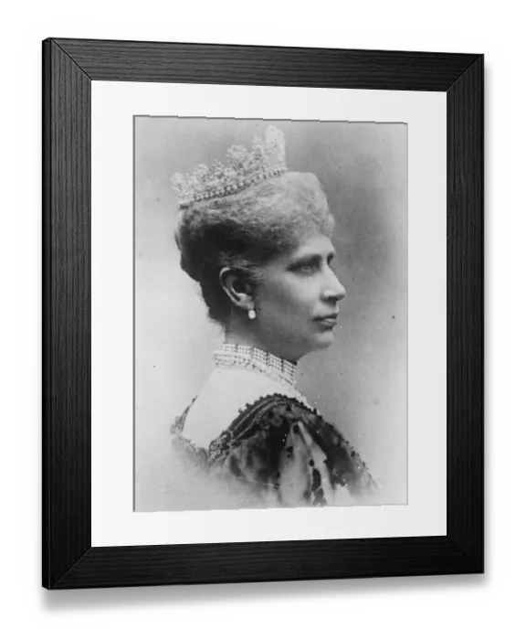 Framed Print : Illness of a Queen. Dowager Queen Louise of Denmark is lying seriously ill with Framed Print : Illness of a Queen. Dowager Queen Louise of Denmark is lying seriously ill with