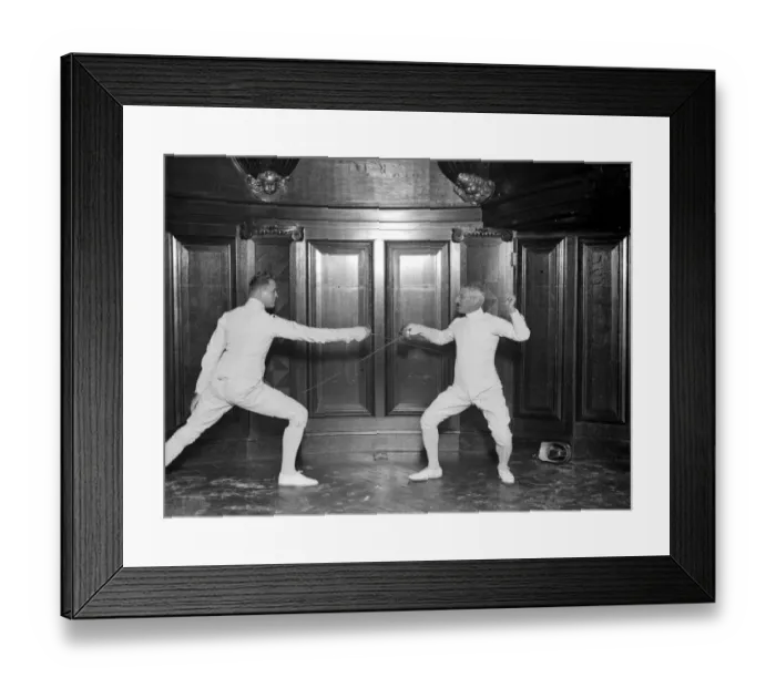 Framed Print : Fencing display at the Aeolian Hall arranged by Professor Felix Grave. Professor Bourdon Framed Print : Fencing display at the Aeolian Hall arranged by Professor Felix Grave. Professor Bourdon