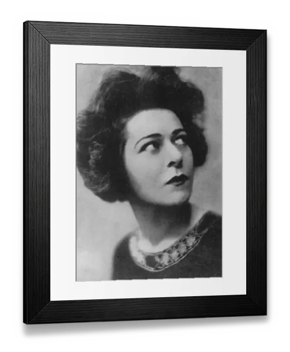 Framed Print : Actress Who Craves Applause Why Alla Nazimova has given up film acting Alla Nazimova