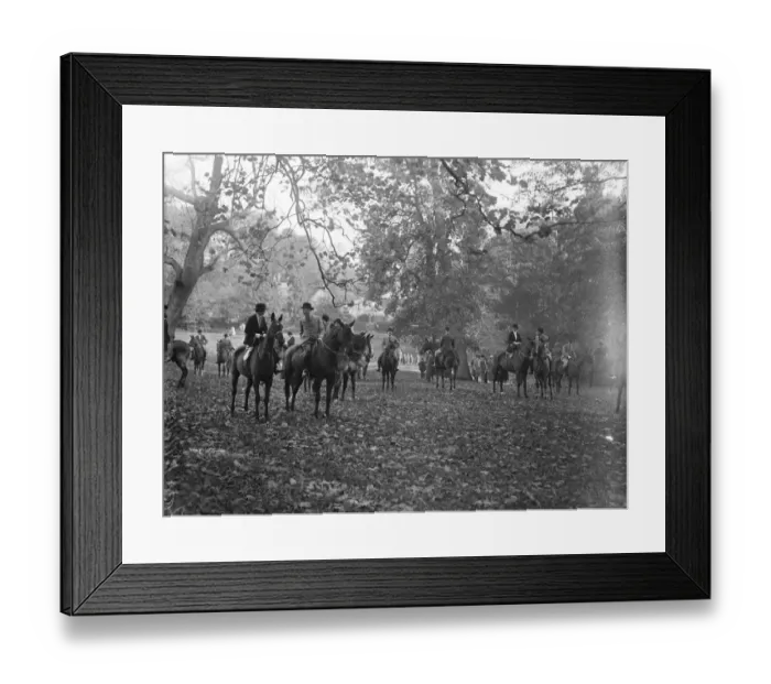 Framed Print : Duke of York at Pytchley Cubbing Meet. 3 November 1928 Framed Print : Duke of York at Pytchley Cubbing Meet. 3 November 1928