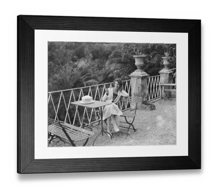 Framed Print : On the Italian Riviera - Porto Fino Mrs Claudine Allen Wade, wife of the theatrical Framed Print : On the Italian Riviera - Porto Fino Mrs Claudine Allen Wade, wife of the theatrical