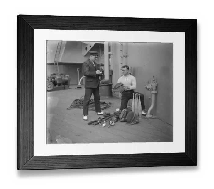 Framed Print : Petty Officer Craig to be in charge of gym on HMS Repulse. Petty Officer Craig Framed Print : Petty Officer Craig to be in charge of gym on HMS Repulse. Petty Officer Craig