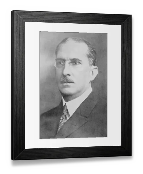 Framed Print : Brazils new President. Dr Arthur Da Silva Bernardes, Brazils new President