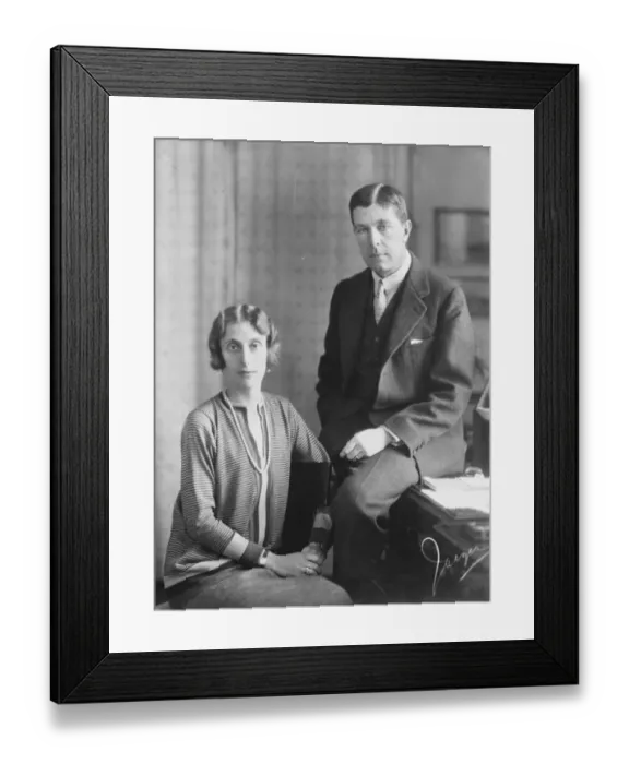 Framed Print : The Crown Prince and Princess of Sweden. 16 February 1927 Framed Print : The Crown Prince and Princess of Sweden. 16 February 1927