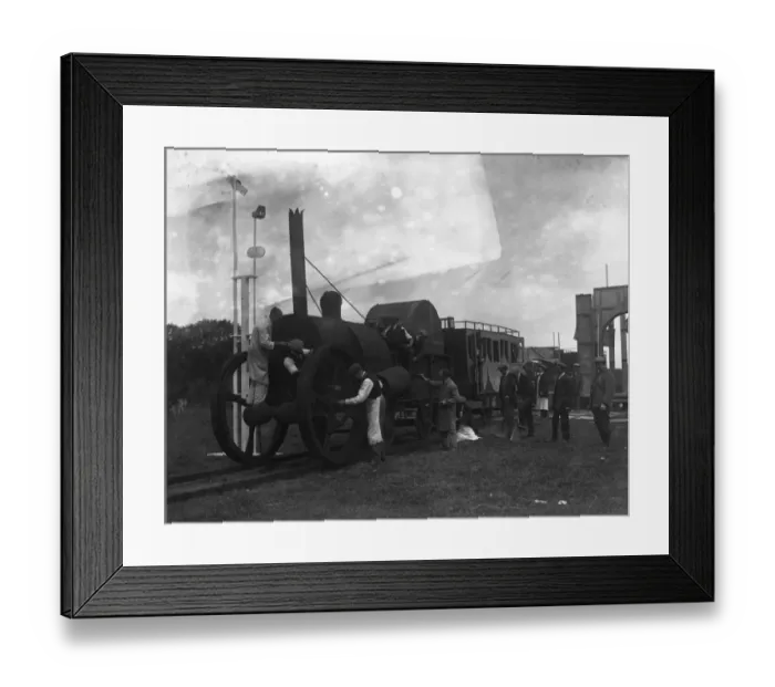 Framed Print : Filming The Game of Life a film about George Stephenson and the first train Framed Print : Filming The Game of Life a film about George Stephenson and the first train