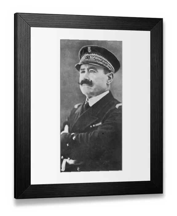 Framed Print : New chief of French naval staff. Vice Admiral Salaun, who is to succeed Vice Admiral