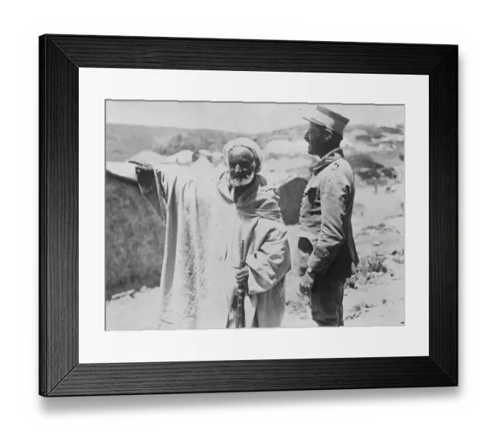 Framed Print : With the French forces in Morocco. The Caid Ali Ben Kadour who mobilised his tribe at Ain Aicha Framed Print : With the French forces in Morocco. The Caid Ali Ben Kadour who mobilised his tribe at Ain Aicha