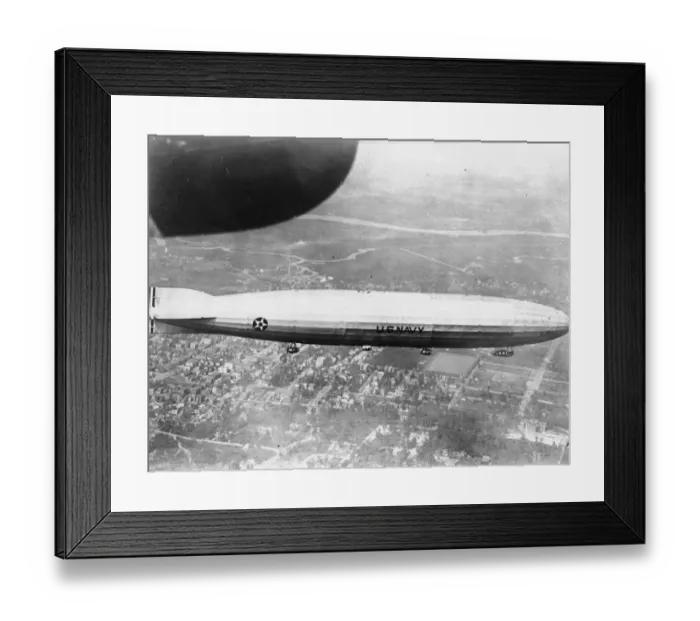 Framed Print : Americas new airship Z R 1 over New York 24 September 1923 Framed Print : Americas new airship Z R 1 over New York 24 September 1923