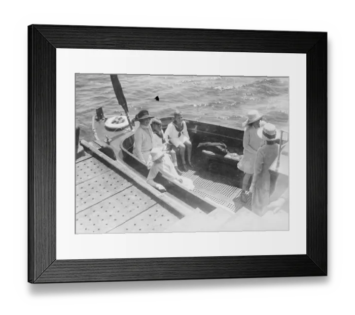 Framed Print : Spanish Royal Familys Summer Holiday at Santander The Queen of Spain and her Framed Print : Spanish Royal Familys Summer Holiday at Santander The Queen of Spain and her