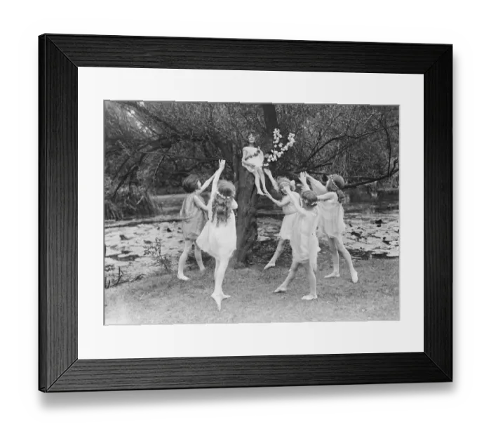 Framed Print : Miss Italia Contis pupils dancing for the officers garden fete 23 July 1920
