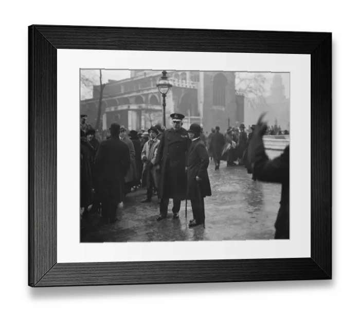 Framed Print : State opening of Parliament. Colonel Sir Edward Ward, photographed outside Framed Print : State opening of Parliament. Colonel Sir Edward Ward, photographed outside