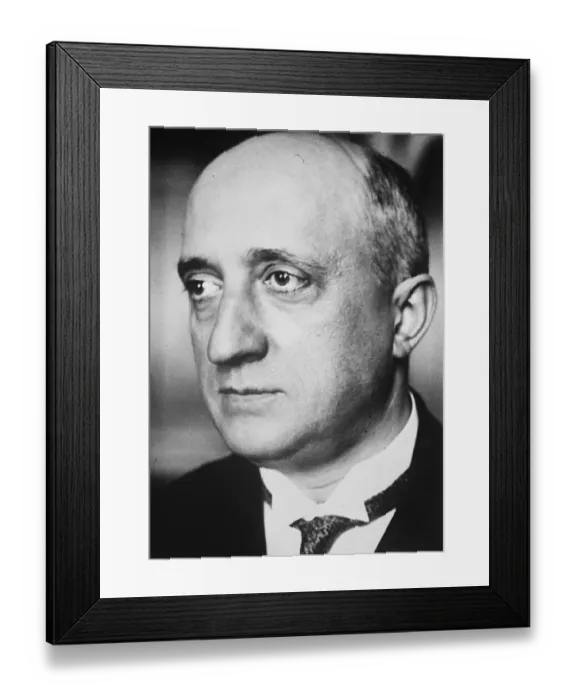 Framed Print : Wants money from London. M Jelimir Majouranitch, the new Yugoslavian Minister of Commerce