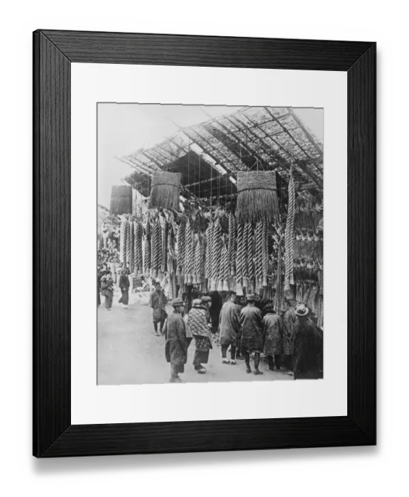 Framed Print : Curious New Year decorations on sale at Tokyo The end of the year market at Tokyo Framed Print : Curious New Year decorations on sale at Tokyo The end of the year market at Tokyo
