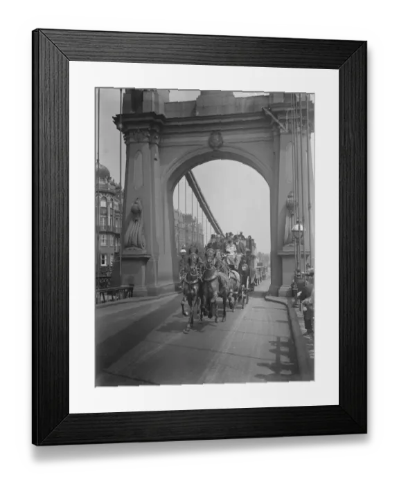 Framed Print : Coaching marathon. Sir Edward Siern 13 June 1925
