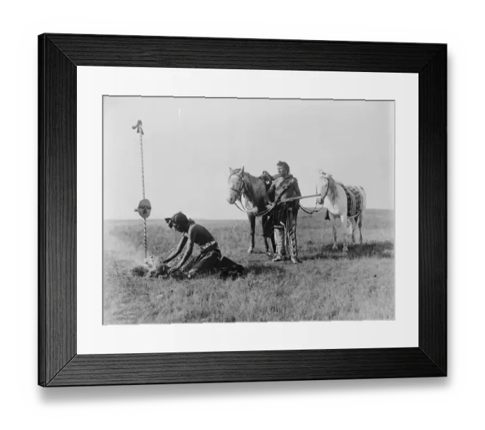 Framed Print : Alberta Sarces Indians out hunting 19 September 1919 The Tsuu T ina Nation (also Tsu T?ina