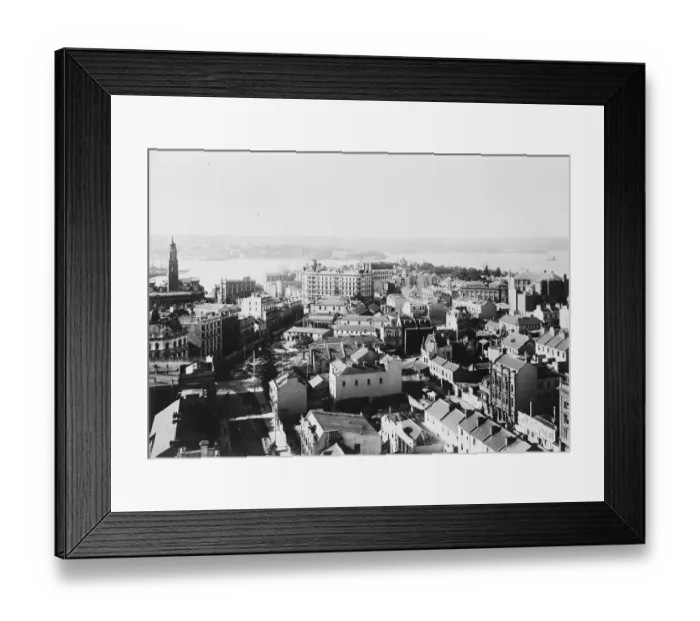 Framed Print : New South Wales, Australia Sydney from Milsons point 26 March 1920 Framed Print : New South Wales, Australia Sydney from Milsons point 26 March 1920
