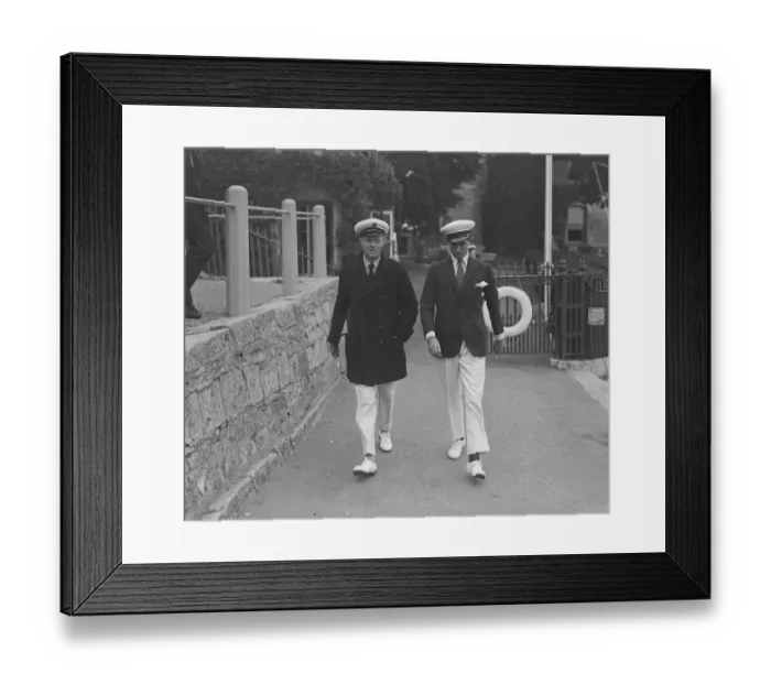 Framed Print : Celebrities at Cowes on Isle of Wight, of the South Coast of England The Duke of Sutherland Framed Print : Celebrities at Cowes on Isle of Wight, of the South Coast of England The Duke of Sutherland