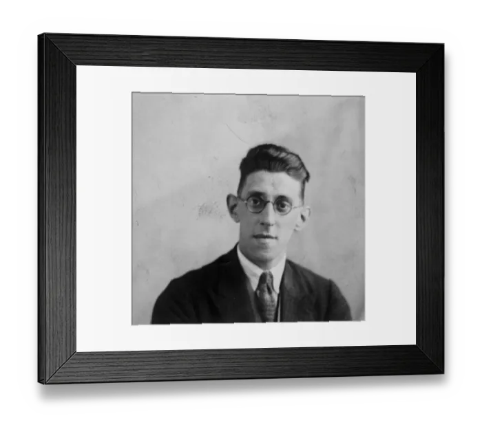 Framed Print : Mr Noah Elstein, winner of the Jewish Drama league Play competition and prize of Framed Print : Mr Noah Elstein, winner of the Jewish Drama league Play competition and prize of