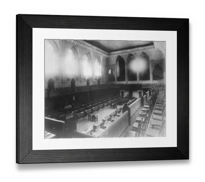 Framed Print : Canadian House of Parliament, Ottawa. House of Commons. 1921 Framed Print : Canadian House of Parliament, Ottawa. House of Commons. 1921