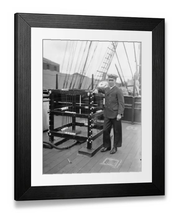 Framed Print : The voyage of the Discovery to the South Pole. Mr A J Wilson, the wireless officer Framed Print : The voyage of the Discovery to the South Pole. Mr A J Wilson, the wireless officer