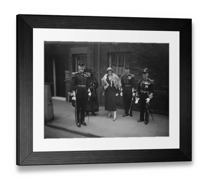 Framed Print : Levee at St Jamess Palace. Left to right : Captain Gask, Lt Pollard, KCB Framed Print : Levee at St Jamess Palace. Left to right : Captain Gask, Lt Pollard, KCB