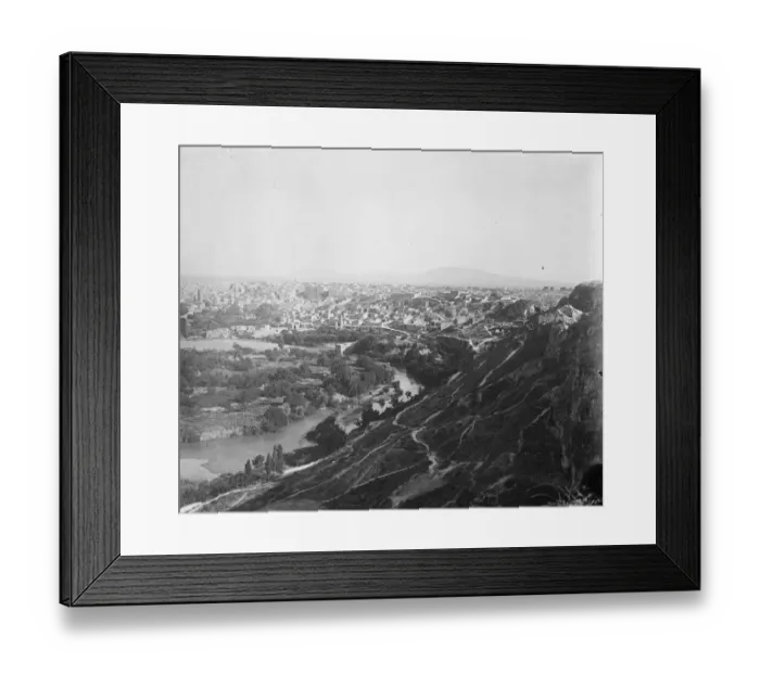 Framed Print : Hama. Panorama of Hama and the River Orontes. Syria. 1925 Framed Print : Hama. Panorama of Hama and the River Orontes. Syria. 1925